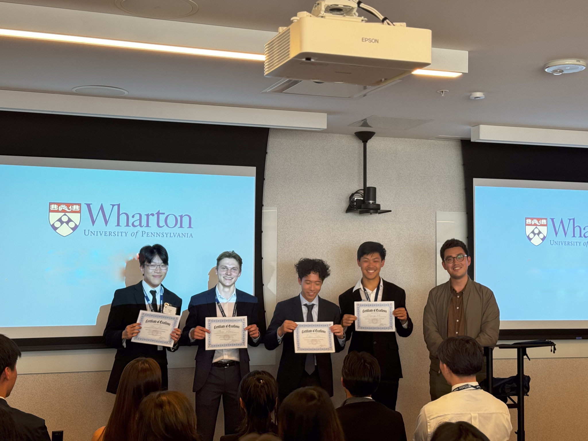 UPenn Wharton Summit — first place certificate